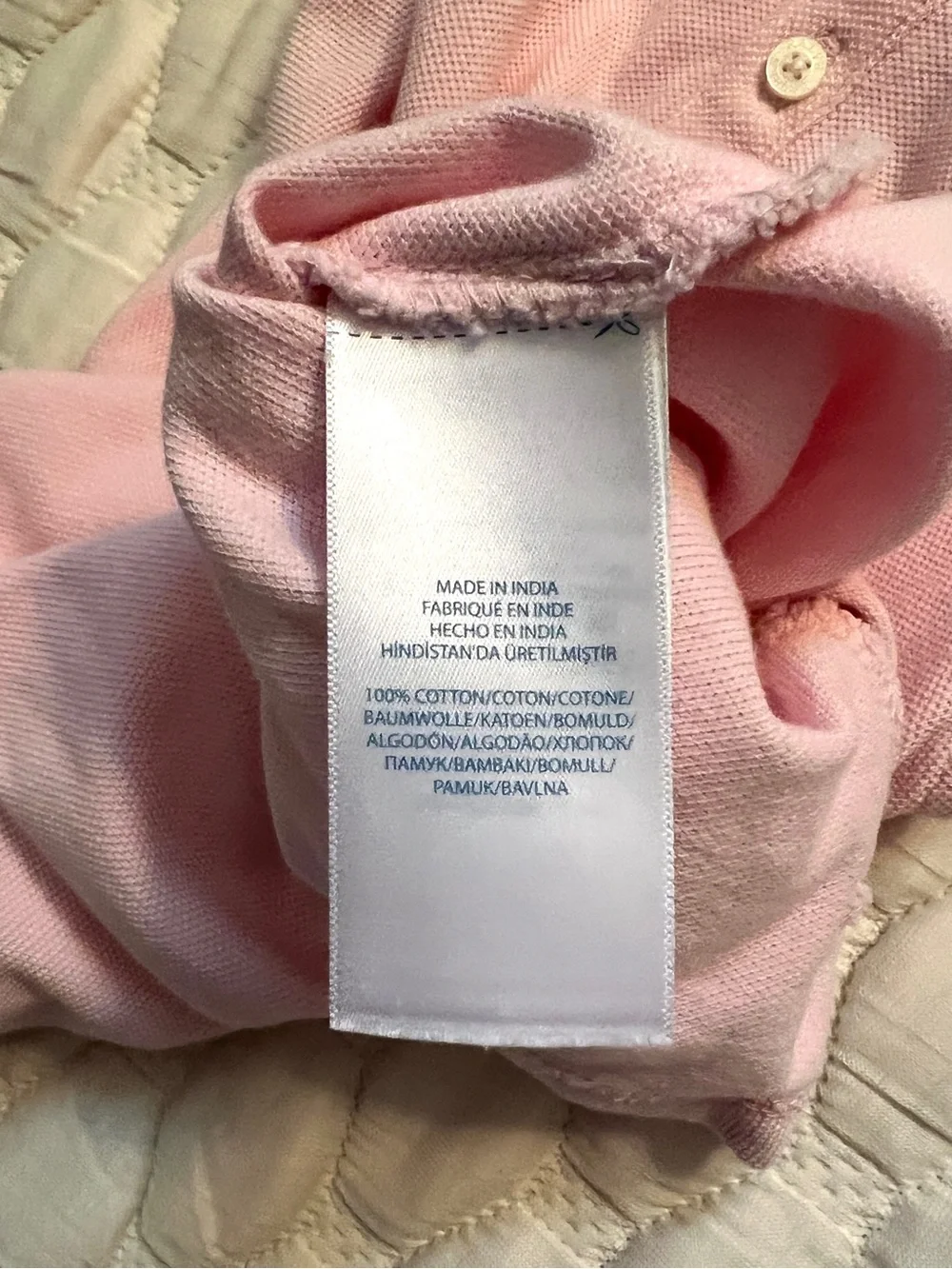 Ralph Lauren Baby Girl Pink Eyelet Ruffle Sleeve Romper 18M Cotton Pique